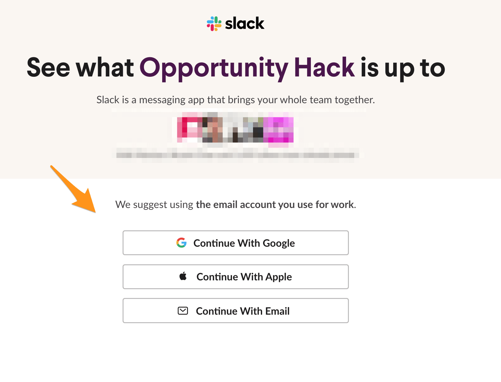 Opportunity Hack Community Signup Process